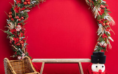 Kerstfotoshoot met kinderen