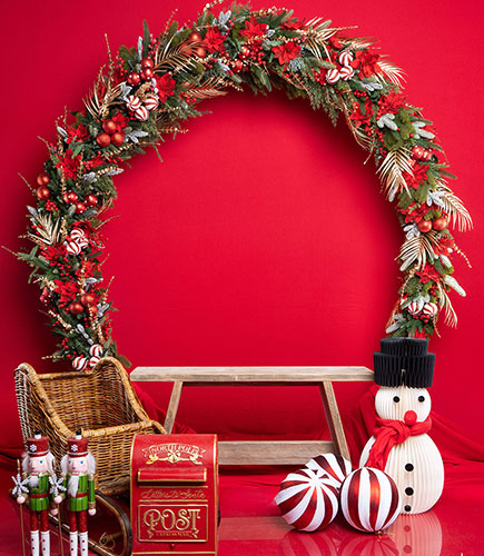 Kerstfotoshoot met kinderen