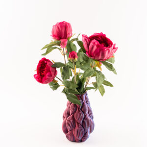 3d Vaas Charlie met pioenrozen