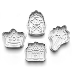 Prinsessen Cookie Cutter Set – (4 stuks)